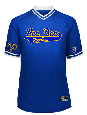 Pee Dee Poodles Retro Baseball Jersey