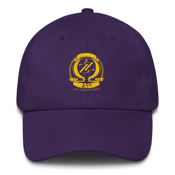 ZZ 45th Purple Cotton Cap
