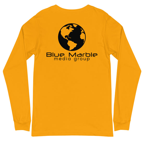 Blue Marble Media Group Unisex Long Sleeve Tee Black